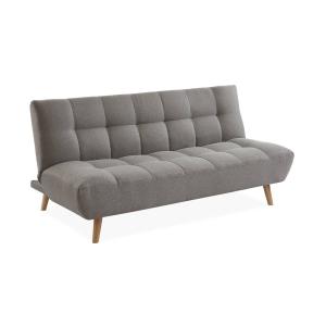 Sofá-cama convertible de 3 plazas, gris claro