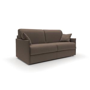 Sofá cama convertible en tela impermeable 189 cm marrón
