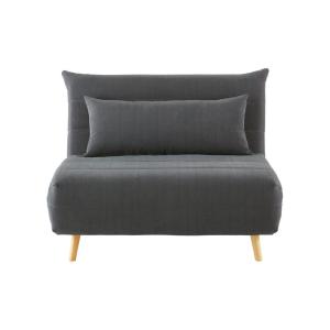 Sofá cama de 1 plaza gris antracita