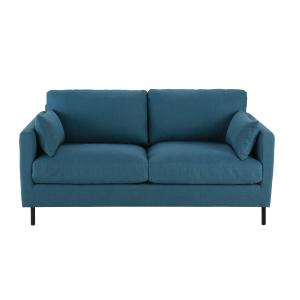 Sofá cama de 2/3 plazas azul verdoso, colchón de 10 cm