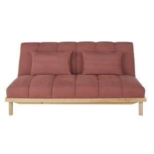 Sofá cama de 2/3 plazas en terracota