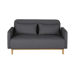 Sofá cama de 2/3 plazas gris antracita