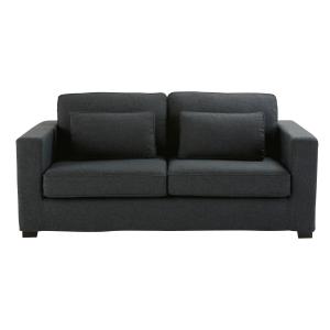 Sofá-cama de 2/3 plazas gris antracita, con colchón de 12 c…