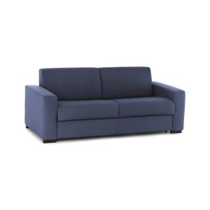 Sofá cama de 2 plazas en tejido azul 180x95h90 cm