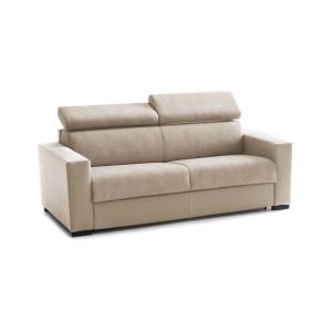 Sofá cama de 2 plazas en tejido beige 180x95h85 cm