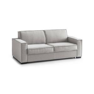 Sofá cama de 2 plazas en tejido gris 180x95h90 cm