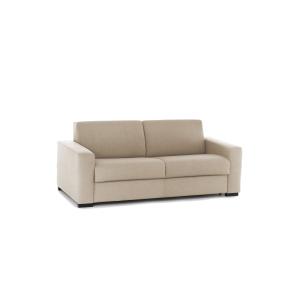 Sofá cama de 3 plazas en tejido beige 180x95h90 cm