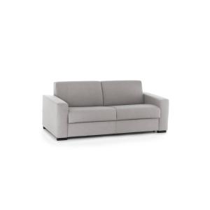 Sofá cama de 3 plazas en tejido gris 180x95h90 cm