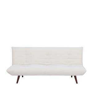 Sofá cama de 3 plazas en tela de chenilla - beige