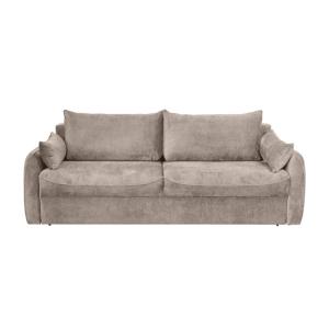 Sofá cama de 3 plazas en tela l230 cm - Beige