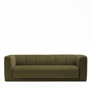 Sofá cama de 4 plazas en tejido de chenilla - verde