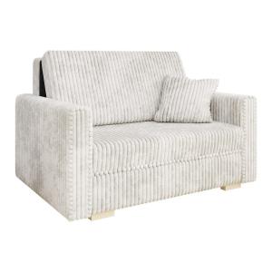 Sofá-cama de color marrón claro 100x85x133cm