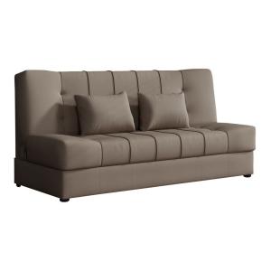 Sofá-cama de color marrón claro 90x88x194cm
