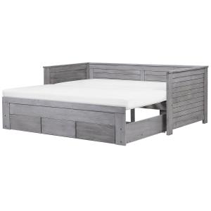 Sofá cama de madera gris 90x200