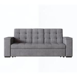 Sofá cama de pana gris