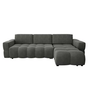Sofá cama derecho con arcón 5 plazas gris