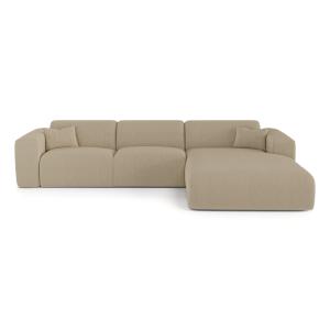 Sofá cama derecho pana beige 140 cm
