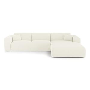 Sofá cama derecho pana crema 140 cm