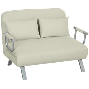 Sofá Cama Doble 111x80x78 cm Crema