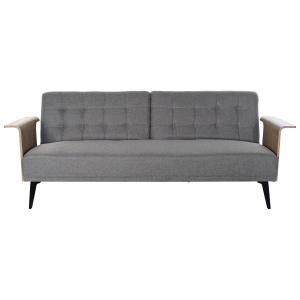 Sofa cama eucalipto metal gris 203x87x81cm