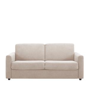 Sofá cama express de 3 plazas en tejido - beige