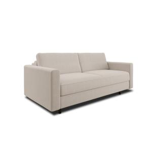 Sofá cama express tejido tramado beige 140 cm