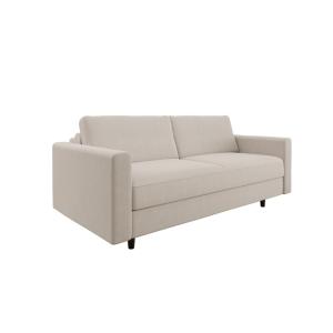 Sofá cama express tejido tramado beige 160 cm