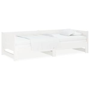 Sofá cama extraíble,sofá cama plegable madera blanco 2x(90x…