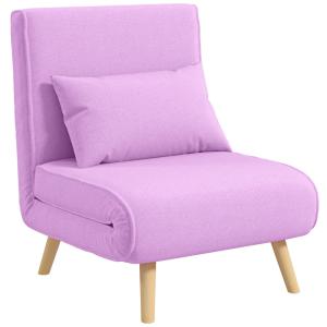 Sofá cama individual 72x75x85 cm rosa