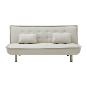 Sofá cama microfibra 3 plazas beige 190x96cm