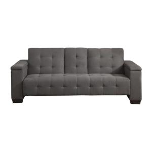 Sofá cama microfibra 3 plazas gris 218x94cm