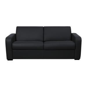 Sofá cama piel 3 plazas negro 198x208cm