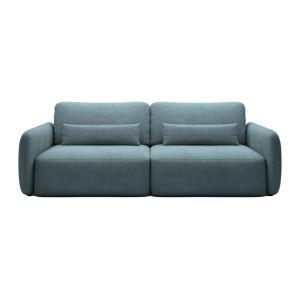 Sofá cama poliéster 3 plazas azul 238x103cm