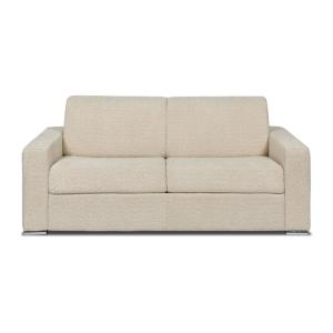 Sofá cama poliéster 3 plazas beige 194x223cm