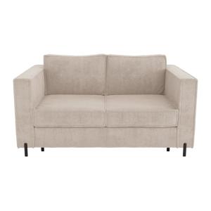 Sofá cama poliéster 3 plazas beige 198x223cm