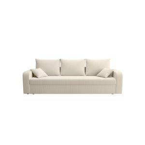 Sofá cama poliéster 3 plazas beige 229x80cm