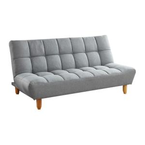 Sofá cama poliéster 3 plazas gris 182x97cm