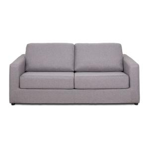 Sofá cama poliéster 3 plazas gris 194x223cm