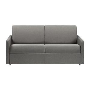 Sofá cama poliéster 3 plazas gris claro 170x223cm