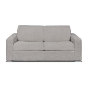 Sofá cama poliéster 3 plazas gris claro 194x223cm