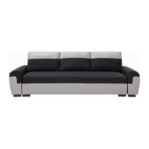 Sofá cama poliéster 3 plazas negro 260x90cm