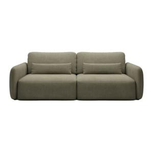 Sofá cama poliéster 3 plazas verde 238x103cm