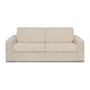 Sofá cama poliéster 4 plazas beige 214x223cm