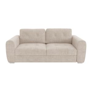 Sofá cama poliéster 4 plazas beige 220x223cm