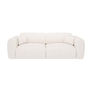 Sofá cama poliéster 4 plazas blanco 240x97cm