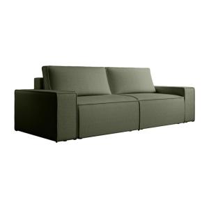 Sofá cama poliéster 4 plazas verde 257x102cm