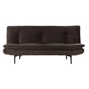 Sofa cama poliester metal marron 180x88x83cm