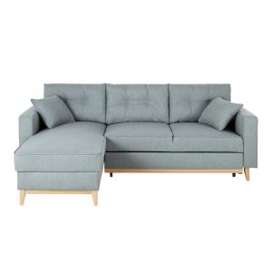 Sofá cama rinconera de 3/4 plazas azul glaciar