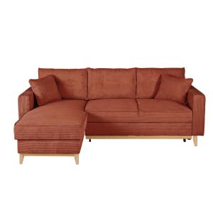 Sofá cama rinconera estilo escandinavo 4/5 plazas de pana n…