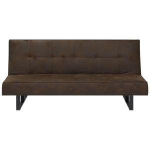 Sofá cama tapizado marrón 189 cm